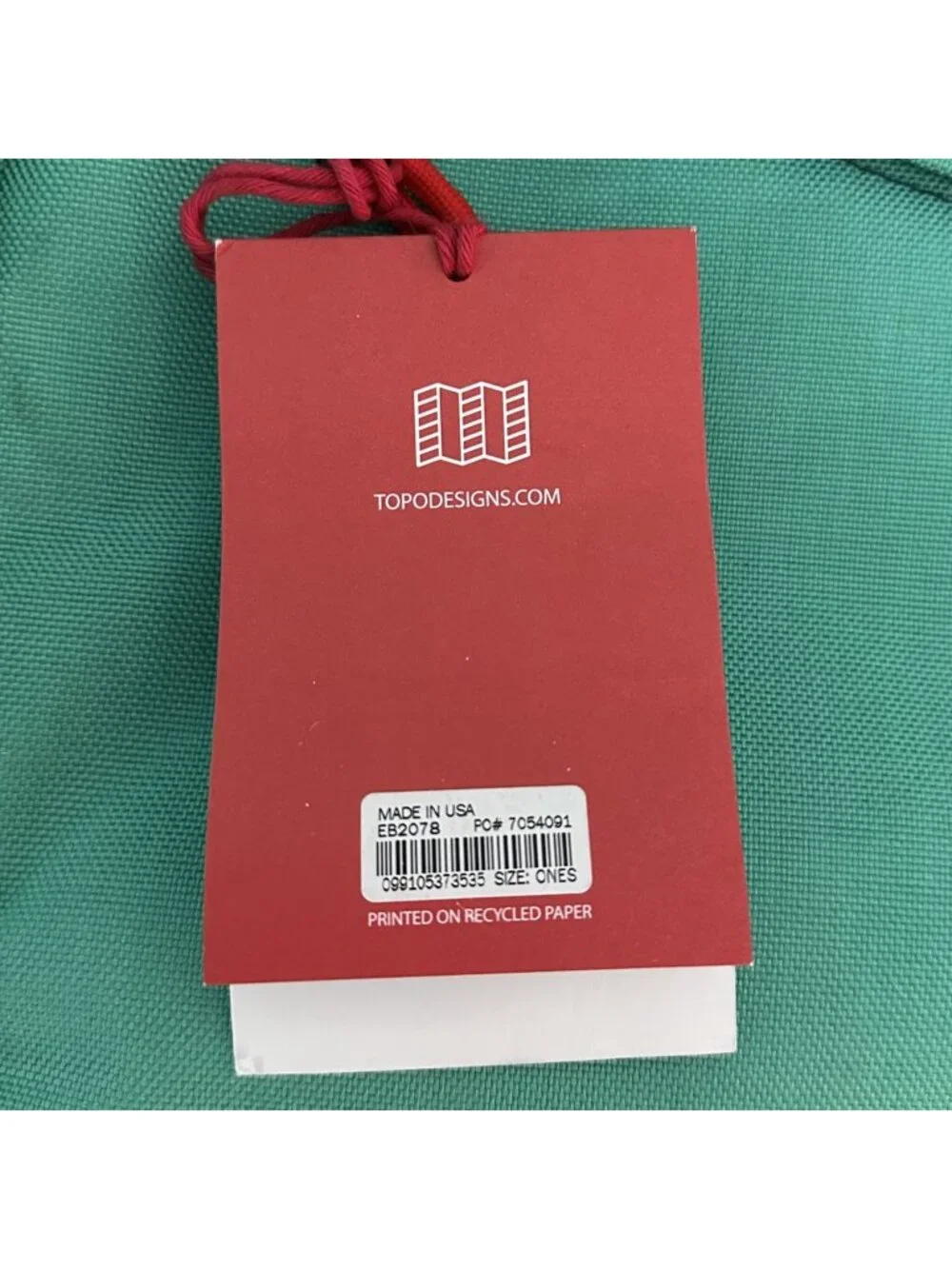 Topo Designs x Madewell Daypack Backpack Turquoise Leather Limited Edition L1089